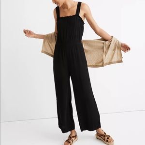 Madewell Smocked Tank Jumpsuit